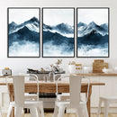 Snowy Peaks Wall Art – Framed Misty Mountain Canvas Artwork by MyGreatCanvas | Canvas Wall Art Prints | Photo Prints & Wall Decor