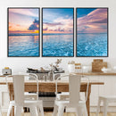 Ocean Sunset Canvas Wall Art Print – Tranquil Seascape