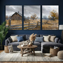 Rustic Autumn Farmhouse Wall Art Canvas Print – Serene