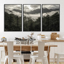 Moody Forest Wall Art – Framed Mountain Fog Canvas Artwork, by MyGreatCanvas | Canvas Wall Art Prints | Photo Prints & Wall Decor