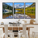 Maroon Bells Wall Art – Framed Snowy Mountain Canvas by MyGreatCanvas | Canvas Wall Art Prints | Photo Prints & Wall Decor