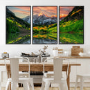 Maroon Bells Lake Wall Art Canvas Print – Framed Majestic