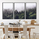 Misty Forest Wall Art Canvas Print, Serene Foggy Pines and by MyGreatCanvas | Canvas Wall Art Prints | Photo Prints & Wall Decor