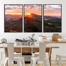 Mountain Sunrise Wall Art Canvas Print – Alpine Ridge