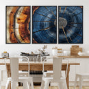 Framed Abstract Tree Ring Wall Art Print Natural Rustic Wood by MyGreatCanvas | Canvas Wall Art Prints | Photo Prints & Wall Decor