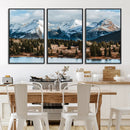 Grand Teton Park Wall Art Canvas Print – Framed Alpine Lake