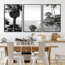 Palm Trees Wall Art Canvas Print – Framed Coastal Ocean