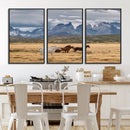 Grand Teton Park Wild Horses Wall Art Canvas Print – Framed by MyGreatCanvas | Canvas Wall Art Prints | Photo Prints & Wall Decor