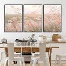 Pastel Grasses Wall Art Canvas Print – Framed Soft Meadow