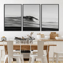 Black Wave Wall Art Canvas Print – Framed Abstract Surf by MyGreatCanvas | Canvas Wall Art Prints | Photo Prints & Wall Decor