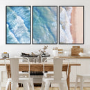 Aerial Ocean View Wall Art Canvas Print – Framed Soft Blue by MyGreatCanvas | Canvas Wall Art Prints | Photo Prints & Wall Decor