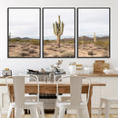 Saguaro Cactus Wall Art Canvas Print – Framed Desert