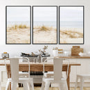 Beach Dunes Wall Art Canvas Print – Framed Serene Coastal