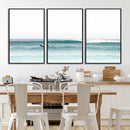 Surfing Wall Art Canvas Print – Framed Ocean Waves