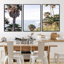 Coastal Palm Trees Wall Art Canvas Print – Framed Ocean