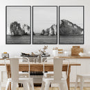 Coastal Wall Art – Framed Black White Ocean Canvas Artwork, by MyGreatCanvas | Canvas Wall Art Prints | Photo Prints & Wall Decor