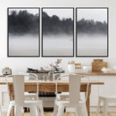 Surfer Fog Wall Art Canvas Print – Framed Foggy Beach Scene by MyGreatCanvas | Canvas Wall Art Prints | Photo Prints & Wall Decor