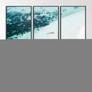 Minimal Beach Wall Art – Framed Ocean Swimming Canvas by MyGreatCanvas | Canvas Wall Art Prints | Photo Prints & Wall Decor