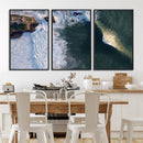 Ocean Wave Wall Art – Aerial Coastal View Canvas Artwork, by MyGreatCanvas | Canvas Wall Art Prints | Photo Prints & Wall Decor