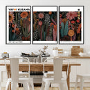 Modern Japanese Wall Art Canvas Print – Framed Abstract