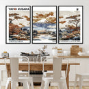 Modern Japanese Wall Art Canvas Print – Framed Abstract