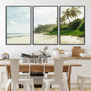 Relaxing Beach Wall Art Canvas Print – Framed Ocean View