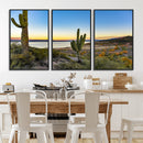 Saguaro Cactus Wall Art Canvas Print – Framed Desert Sunset by MyGreatCanvas | Canvas Wall Art Prints | Photo Prints & Wall Decor