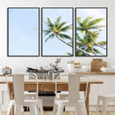 Palm Trees Wall Art Canvas Print – Framed Tropical Coastal