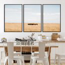 Bison Grassland Wall Art – Framed Minimal Nature Canvas by MyGreatCanvas | Canvas Wall Art Prints | Photo Prints & Wall Decor