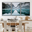 Mountain Lake Wall Art Canvas Print – Framed Toblacher See