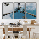 Tropical Palm Trees Wall Art Canvas Print – Framed