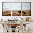 Cowboy Wall Art Canvas Print – Framed Western Rustic Ranch