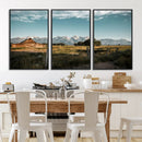 Rustic Farmhouse Wall Art Canvas Print – Teton Range Mormon