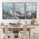 Snowy Peaks Wall Art Canvas Print – Alpine Wilderness