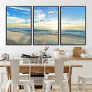 Minimalist Seaside Wall Art Canvas Print – Morning Glow