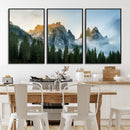 Wilderness Wall Art Canvas Print – Misty Forest Nature