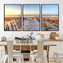 Ocean Sunset Wall Art Canvas Print – Nautical Beach