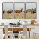 Rustic Deer Wall Art Canvas Print – Autumn Forest Woodland