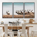 Elk Herd Wall Art Canvas Print – Framed Wildlife Photography