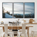 Snowy Mountains Wall Art Canvas Print – Framed Alpine by MyGreatCanvas | Canvas Wall Art Prints | Photo Prints & Wall Decor