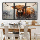 Scottish Highland Wall Art Canvas Print, Framed Longhorn Art by MyGreatCanvas | Canvas Wall Art Prints | Photo Prints & Wall Decor