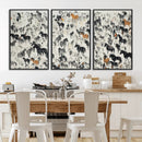 Wild Horse Stampede Wall Art Canvas Print – Monochrome by MyGreatCanvas | Canvas Wall Art Prints | Photo Prints & Wall Decor