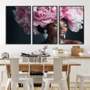 Black Beauty Petal Crown Wall Art Canvas Print – Floral by MyGreatCanvas | Canvas Wall Art Prints | Photo Prints & Wall Decor