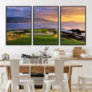 Pebble Beach Golf Wall Art Canvas Print – Iconic Coastal by MyGreatCanvas | Canvas Wall Art Prints | Photo Prints & Wall Decor