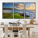 Pebble Beach Golf Links Wall Art Canvas Print – Iconic by MyGreatCanvas | Canvas Wall Art Prints | Photo Prints & Wall Decor