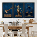 Lady Justice Wall Art Canvas Print – Elegant Gold Legal by MyGreatCanvas | Canvas Wall Art Prints | Photo Prints & Wall Decor