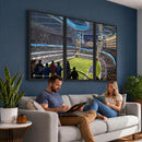 Chicago Dome Stadium Wall Art Canvas Print – Framed Modern