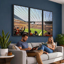 Cleveland Browns Stadium Wall Art Canvas Print – Framed NFL