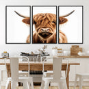 Scottish Highland Cow Canvas Print, Framed Highland Cow