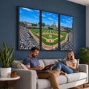 Wrigley Field Baseball Stadium Canvas Wall Art – Packed